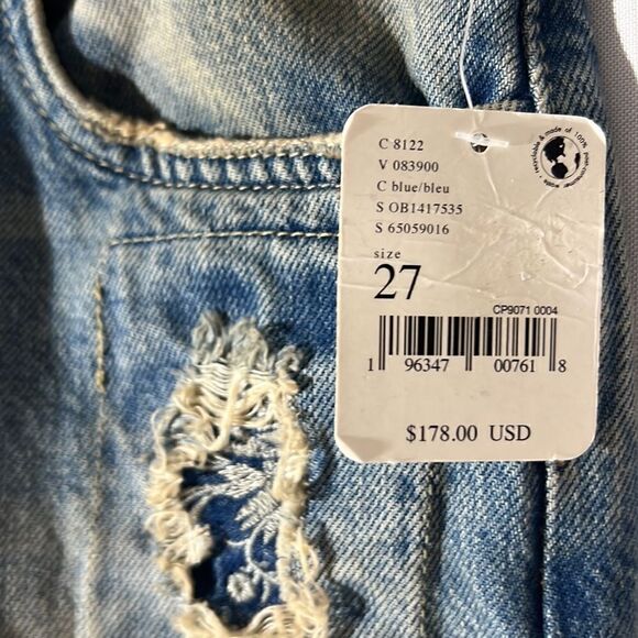 FREE PEOPLE DESERT ROSE STRAIGHT JEANS NWT SIZE 27 - Picture 10 of 13